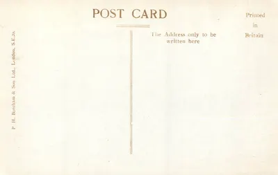 Hyde Park Corner — vista animata con autobus e automobili — P. H. Boreham & Son Ltd., S.E.20 — Verso