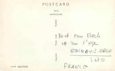 A porta do jardim, New College, Oxford — V 98, Walter Scott — Verso
