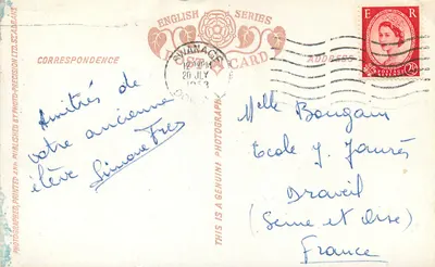 O Grande Globo, Swanage — editor St Albans, n° 3249 — Verso