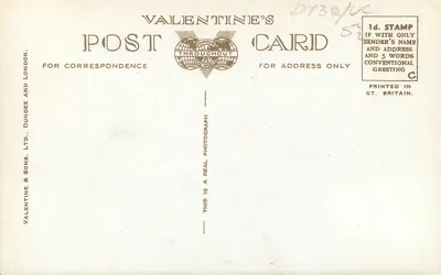 Capela de São Jorge, Castelo de Windsor — Cúpula Oeste — Cartão Postal Valentine's, n°211333.J.V. — Verso