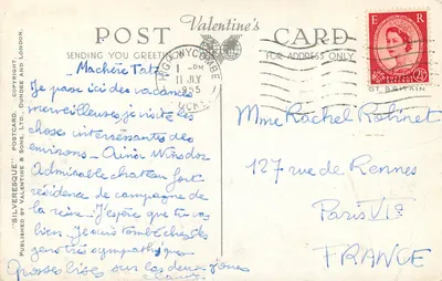 Kaplica Świętego Jerzego, Zamek w Windsorze — Silveresque Postcard & Sons, nr 211333 — Rewers
