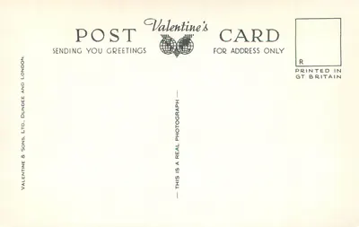 Queen Square, Wolverhampton — widok miejski z wydawcą Valentine's i numerem serii K.5540 — Rewers