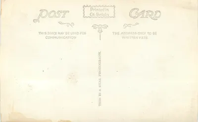 Chideock — vila costeira com falésias e rebanho de ovelhas — WW.207 — Verso