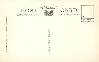 Pulteney Bridge, Bath — vista com pescador — Valentine & Sons, Ltd., Dundee — Verso