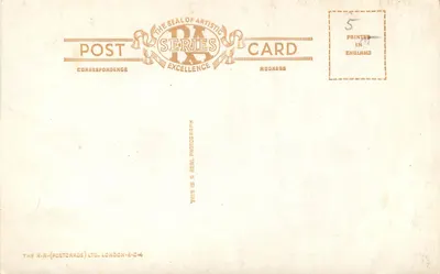 Rusthall Common, Tunbridge Wells — vista panorâmica — série IX, editor R.A. (Postcards) Ltd. — Verso