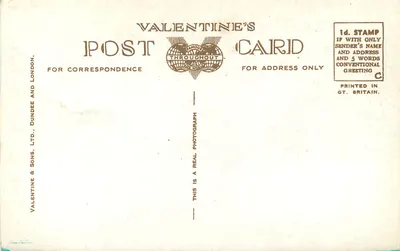 York — Micklegate Bar, Bootham Bar e Minster, Guildhall e Rio Ouse, York Minster, o Coro de York Minster, York visto dos Muros da Cidade, Clifford's Tower — Carta Postal Valentine's Postcard, n° M.2936 — Verso