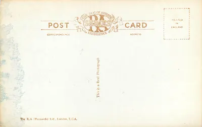 Victoria Gardens & Main Bay, Broadstairs — vista aerea — The R.A. (Postcards) Ltd. — Verso