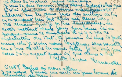 Ferrring, perto de Worthing — igreja e cemitério — carta postal — Verso