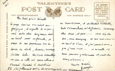 Le quai de Tarbet — Loch Lomond — Valentine & Sons Ltd, n° A548 — Rewers