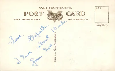 Loch Lomond e Ben Lomond — vista da estrada de Luss, Balloch — Valentine's Postcard n°A.6924 — Verso