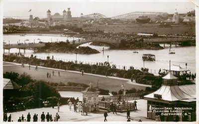 Marine Lake, New Bridge and Pleasure Land — Southport — editor LMS, n°8