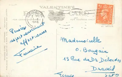 A capela da Virgem - Catedral de Gloucester — Valentine's, n°10003 — Verso