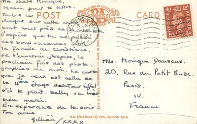 Mill Hill — Laboratórios de Pesquisa Médica, A Velha Forja, Holders Hill Circus, O Viaduto — R.A. (Postcards) Ltd. — Verso
