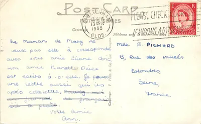 Priory Lane — BISHOPS CLEEVE — Frith Ltd. BPCV.6 — Verso