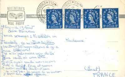 Bootham Bar e Minster, York — H 6646 — Valentine's — Verso