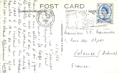 As Sete Irmãs — Sussex — editor desconhecido, n° 25740 — Verso