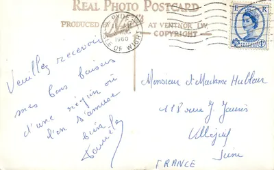 O Pavilhão e os Jardins da Esplanade, Ryde, Ilha de Wight — 5557 — Foto Real de Cartão Postal — Verso