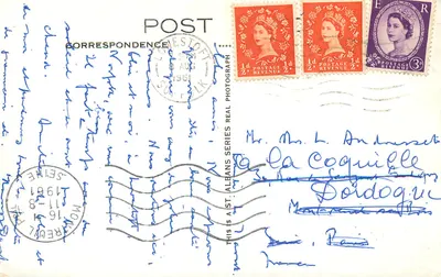 Upper and Lower Esplanade, Lowestoft — série 5981 — editor não identificado — Verso