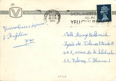 Rodzina Królewska — The Royal Family — Valentine Printers, nr XT.81R — Rewers
