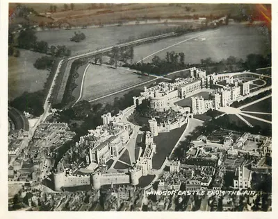 Castelo de Windsor — vista aérea — editor não visível