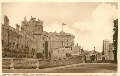 Castelo de Windsor. Entrada da Colina do Castelo — editor não identificado, n° de série 76797