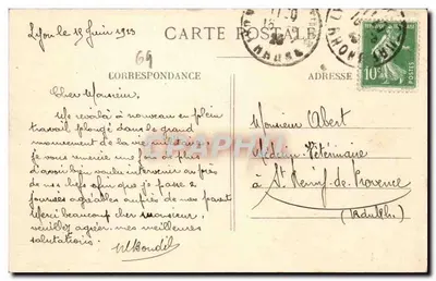 LYON — Most Kitchener i nabrzeże Fulchiron — L. B. - Lyon — Rewers