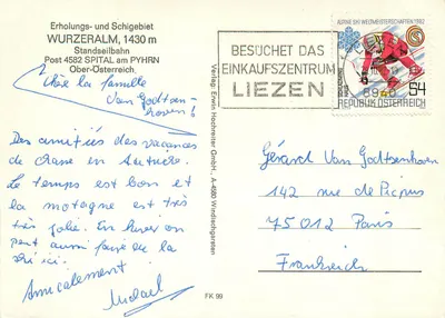 Wurzer-Alm — Wurzer-Alm Standseilbahn — Uitgever Erwin Hochreiter GmbH, A-4580 Windischgarsten — Achterkant