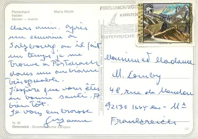 Lago de Wörther-See — vista panorâmica — Steimann Ges.m.b.H. n° 92 — Verso