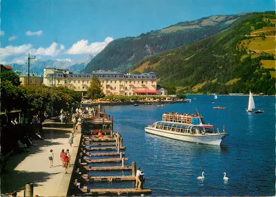 Zell am See — Grandhotel e passeio lacustre — Monnana-Postkartenverlag