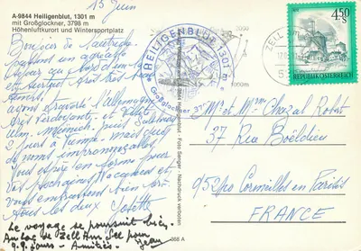 Heiligenblut am Großglockner — widok panoramiczny — wydawca Senger — Rewers