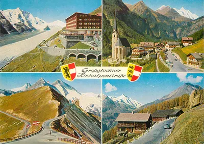 Großglockner-Hochalpenstraße — vista panorâmica — editor H. Tollinger, n° 1900.101