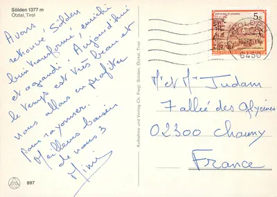 Sölden — Oetz Tal — editor Alpina, n° 897 — Verso
