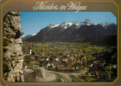 Nüziders im Walgau — vista panorâmica — editor Hüsle-Karten, n°808