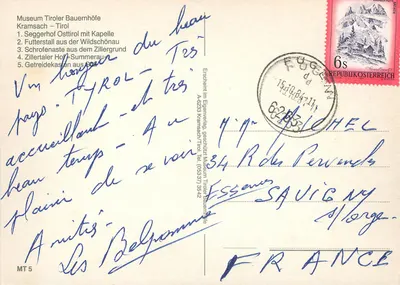 Casas de camponeses tiroleses — Museum Tiroler Bauernhöfe, Kramsach — editor MT 5 — Verso