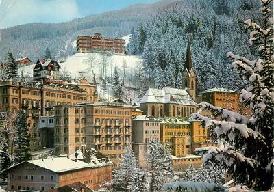 Badgastein — Winterzauber in Badgastein, 1083 m, dem weltbekannten Thermalbad und Wintersportplatz — éditeur FW 708