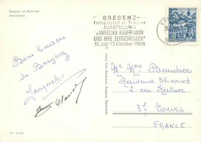 Bregenz am Bodensee — Instalações do lago — Nr. 16.946 — Verso