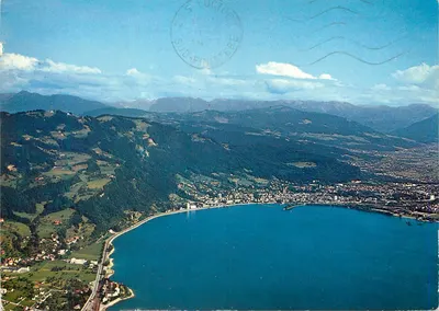 Bregenz no Lago de Constança — vista aérea — Foto Branz