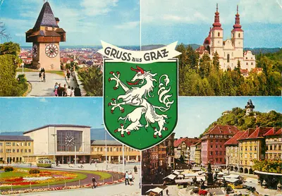 Graz — Saudações de Graz — editor Heiligenblut-1301m, n° 3600 FG