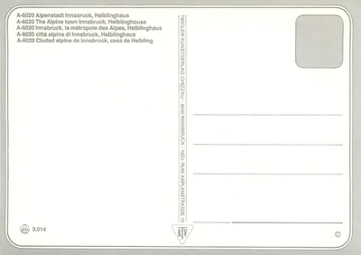 Innsbruck — Helblinghaus — Tiroler Kunstverlag Chizlali — Verso