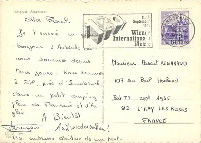 Innsbruck — Cidade das Alpes — Oberhaidinger Postkartenverlag — Verso