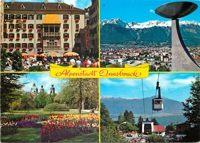 Alpenstadt Innsbruck — 4 vistas — H. Purer