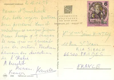 Innsbruck — Miejsce/temat główny — wydawca Alpina, nr 242 — Rewers