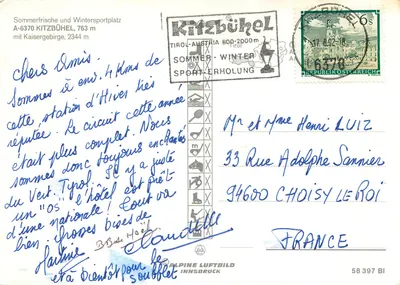 Kitzbühel — Kaisergebirge, 2344 m — Tirol — Verso