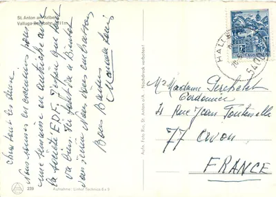 St. Anton am Arlberg — Valluga-Bergbahn 2611m — Alpina, nr 239 — Rewers