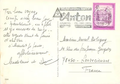St. Anton am Arlberg — 1304 m · Tirol — Rudolf Mathis, Silvretta Verlag — Verso