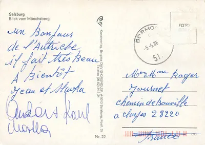 Salzburg — Miasto Mozarta — wydawca David Grundler, nr 22 — Rewers
