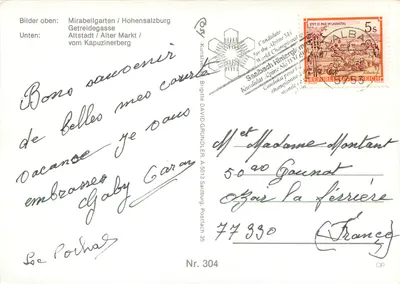 Salzburg — De Perle van Oostenrijk — Kunstverlag David Grundler, nr. 304 — Achterkant