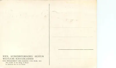 Kołyska króla Rzymu — 1811 — Wiedeń, Muzeum Historyczne Sztuki — Rewers