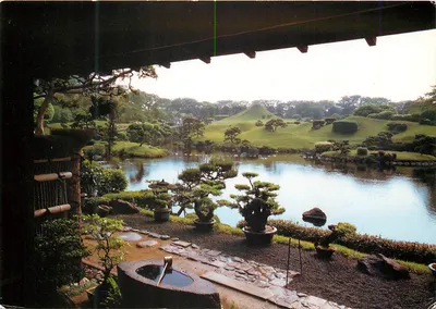 Japans tuin in Kumamoto — Suizenji Park — uitgever NBC (Nippon Beauty Colour) n°726