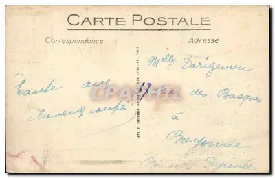 Compiègne - Monument opgericht in herdenking van de Kinderen van Compiègne die voor Frankrijk zijn gestorven — werk van de Beeldhouwer Réal del Sarte, ingewijd op 11 november 1922. Foto Huilin. Collectie H. Watteliler. — Achterkant